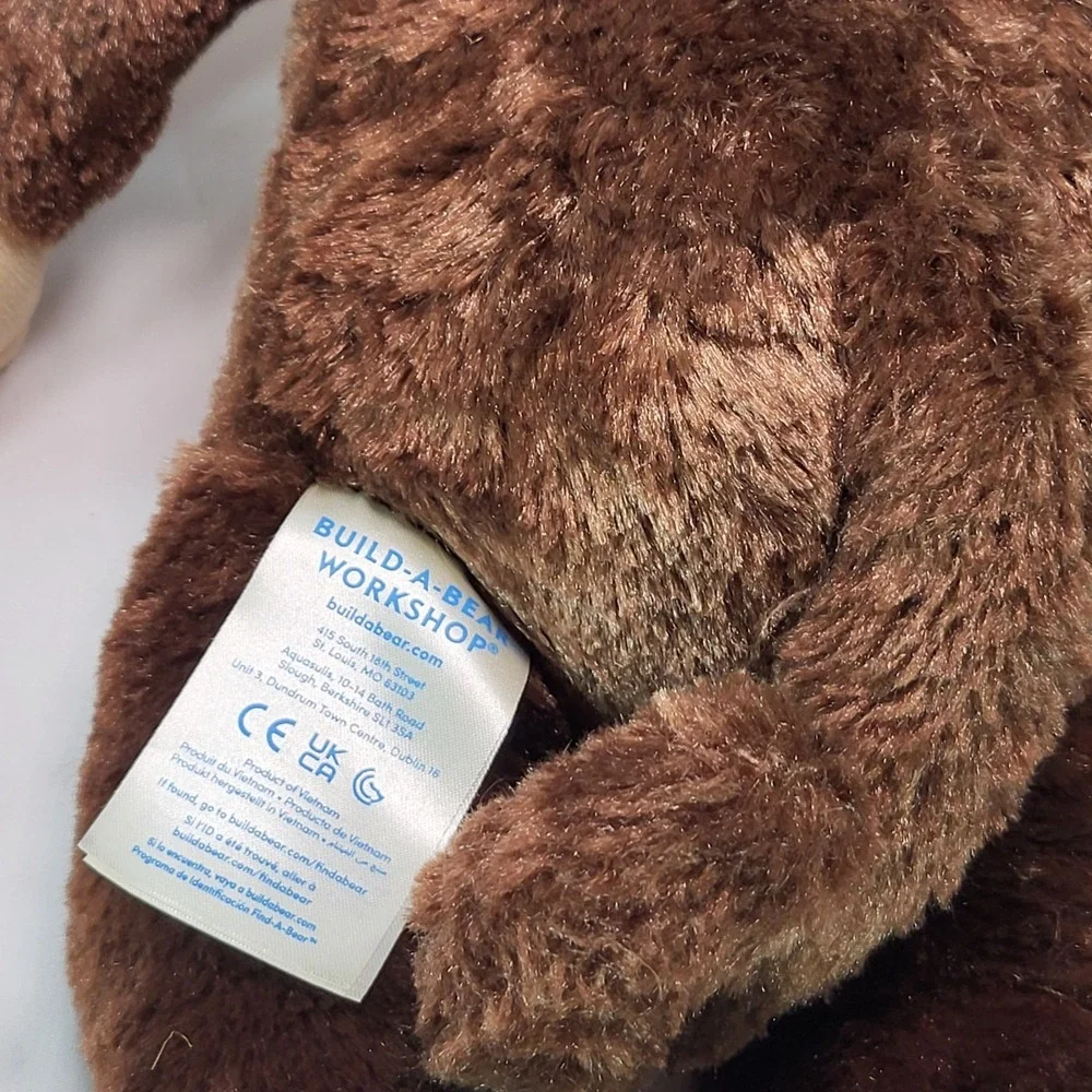 Build A Bear Smiley Monkey Brown Stuffed Plush 18